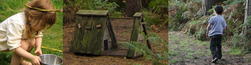 a woodland parent and child group